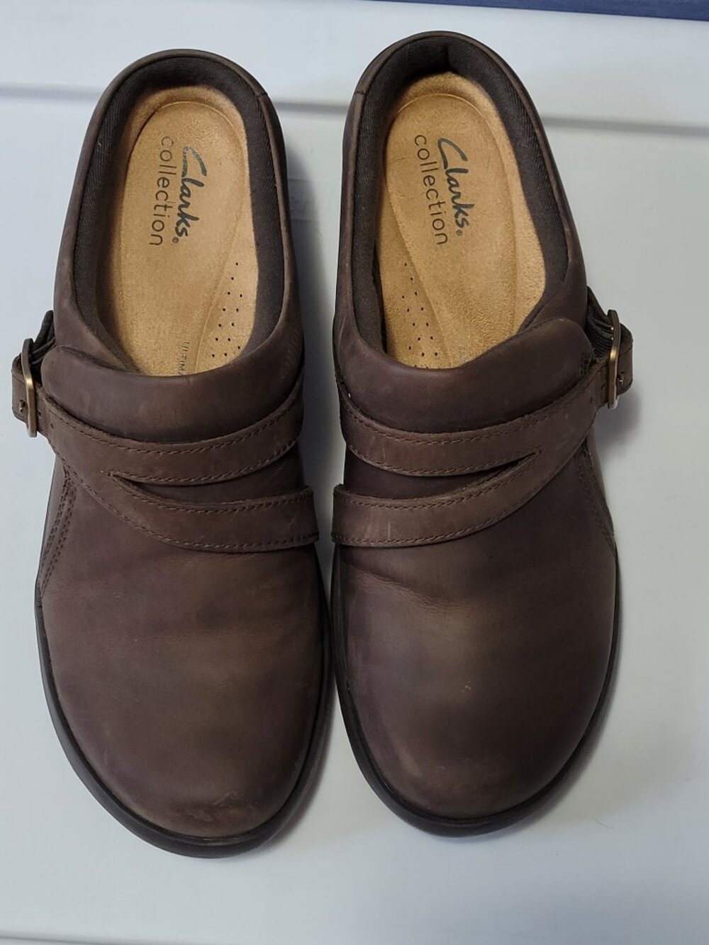 Clark's suede mule